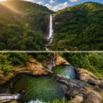 Diyaluma Falls Upper vs Lower Falls