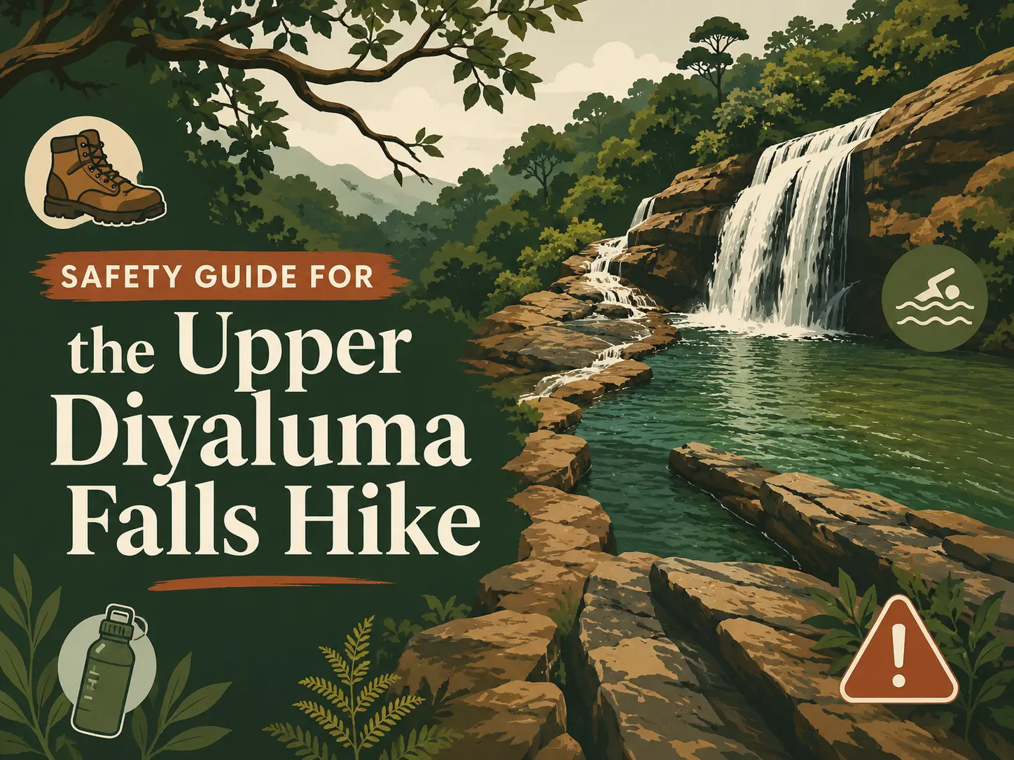 Upper Diyaluma falls hike safety tips